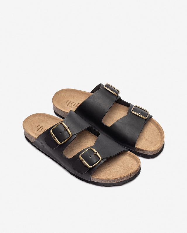 yokono Sandalia plana MACAM-150 negro ÚLTIMAS EDICIONES