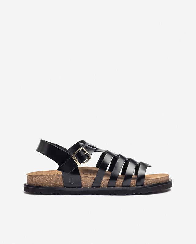 yokono Sandalia plana BOLUS-107 negro
