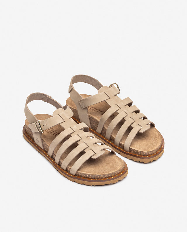 yokono Sandalia plana BOLUS-107 beige Solo queda un día