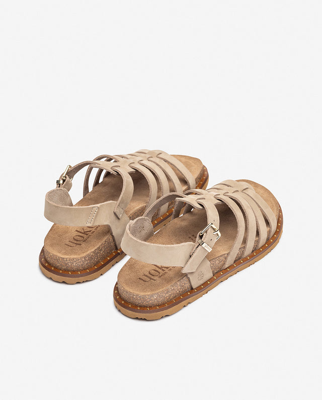 yokono Sandalia plana BOLUS-107 beige Solo queda un día
