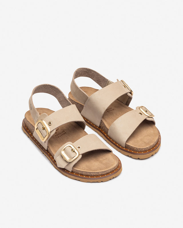 yokono Sandalia plana BOLUS-252 beige Superdescuento