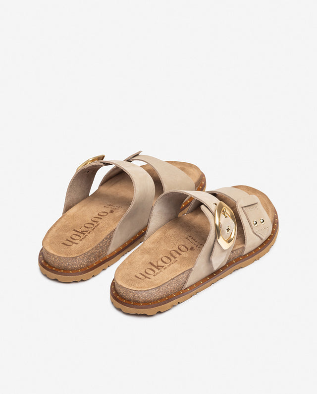 yokono Sandalia plana BOLUS-254 beige Grandes descuentos