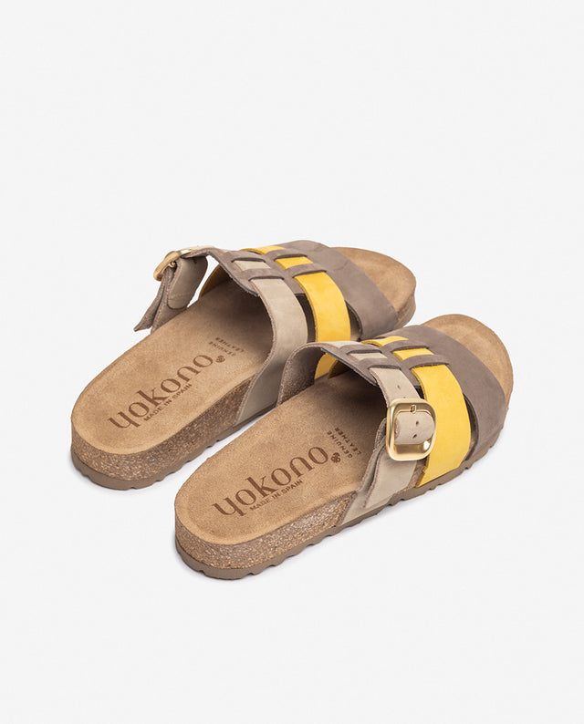 yokono Sandalia plana JERBA-137 amarillo Ahorra y exporta