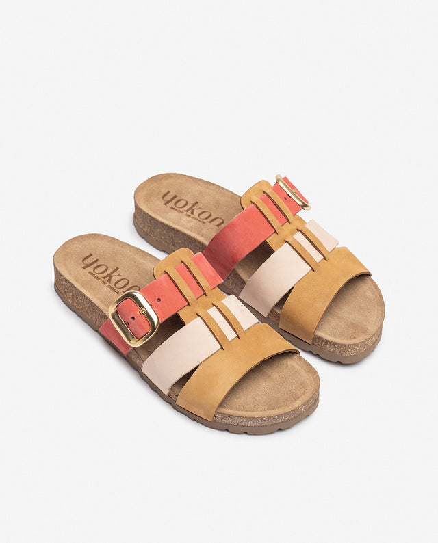 yokono Sandalia plana JERBA-137 rosa Precios de Black Friday