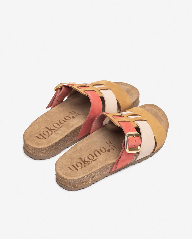 yokono Sandalia plana JERBA-137 rosa Precios de Black Friday
