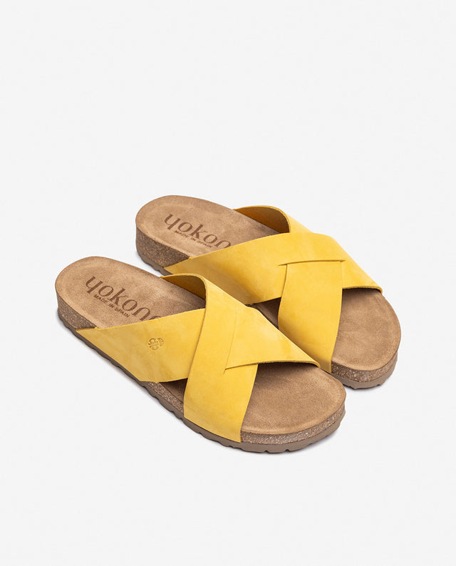 yokono Sandalia plana JERBA-300 amarillo En oferta