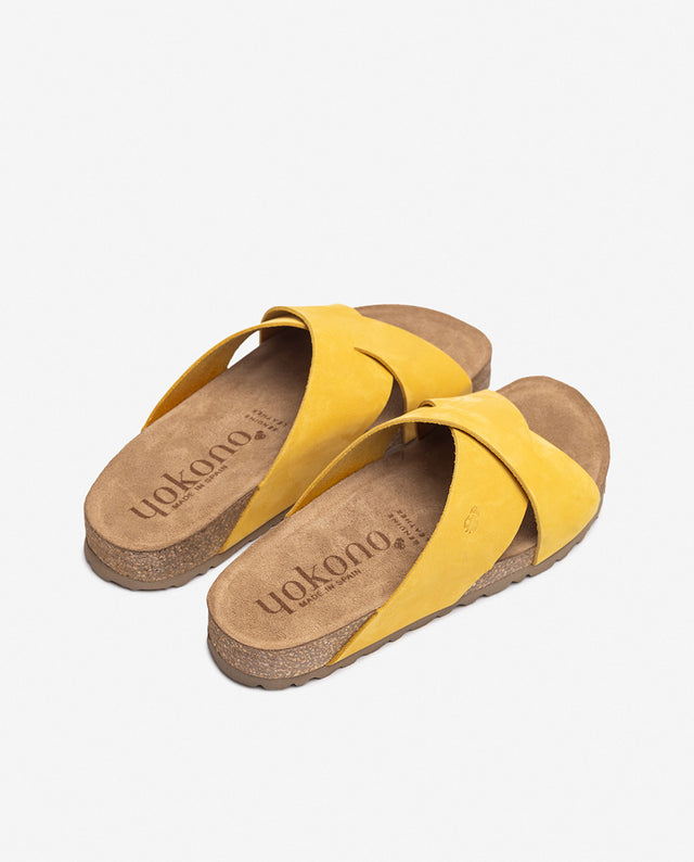 yokono Sandalia plana JERBA-300 amarillo En oferta