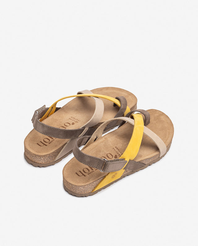 yokono Sandalia plana JERBA-718 amarillo Última moda