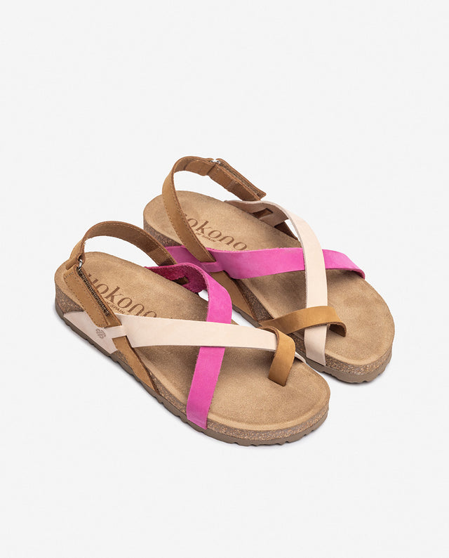 yokono Sandalia plana JERBA-718 rosa Descuento por venta flash