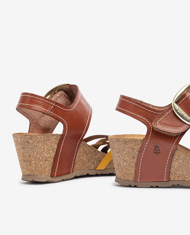 yokono Sandalia de cuña CADIZ-250 amarillo En línea