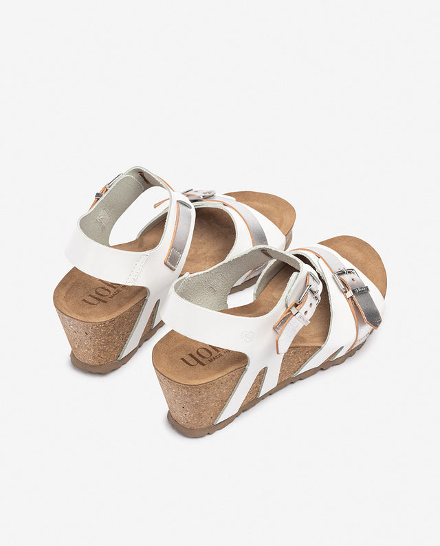 yokono Sandalia de cuña CADIZ-254 blanco Outlet