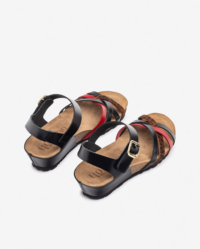 yokono Sandalia de cuña MONACO-245 rojo En oferta