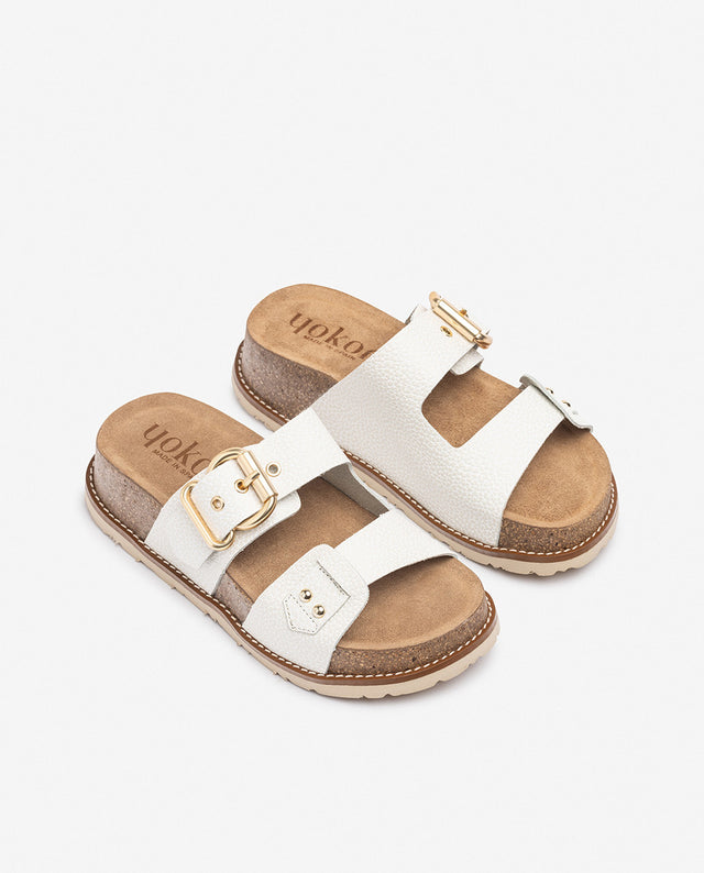 yokono Sandalia de plataforma OCA-252 blanco Descuento