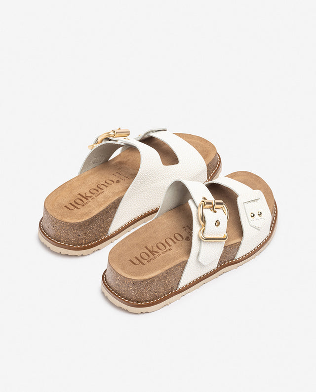 yokono Sandalia de plataforma OCA-252 blanco Descuento