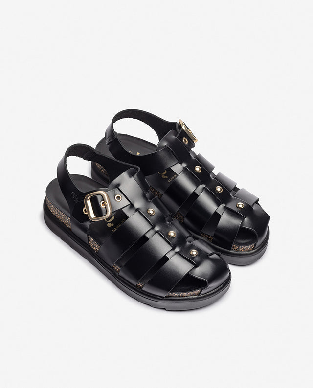 yokono Sandalia de plataforma TUNEZ-251 negro Tienda