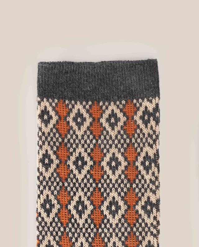yokono Calcetín Rombo Gris Precio ultrabajo