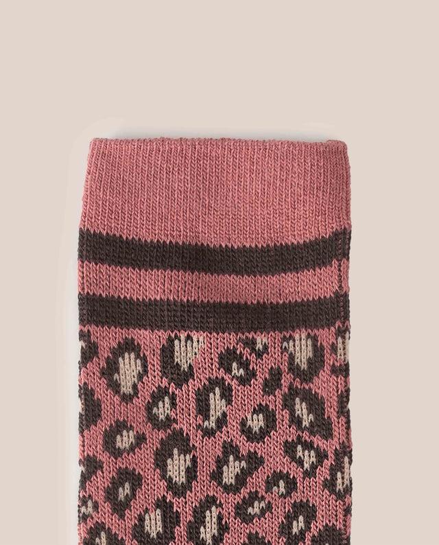 yokono Calcetín Leopardo Rosa Rebajas baratas