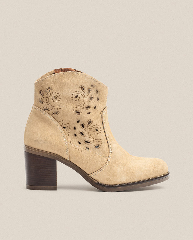 yokono Botín de tacón ORNE-004 beige
