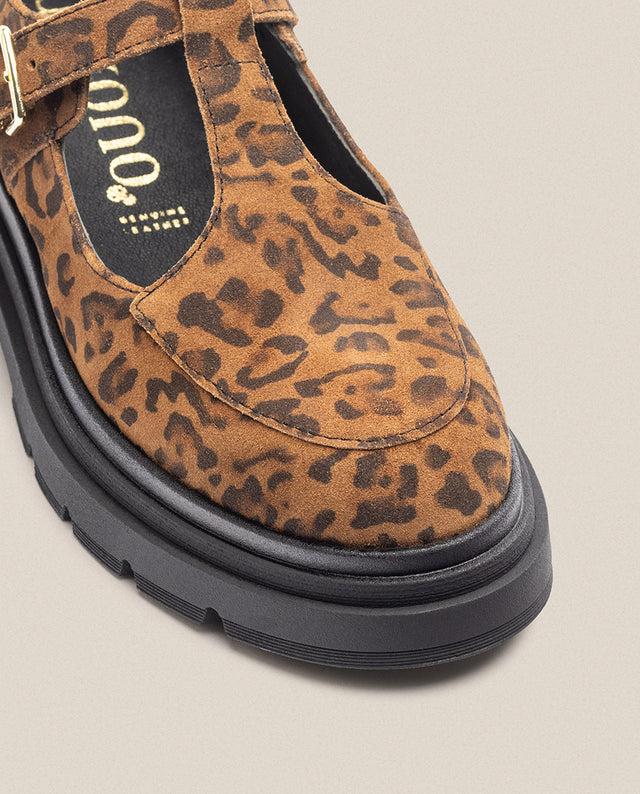 yokono Zapato plano CHAM-003 leopardo Limitado a 3 días