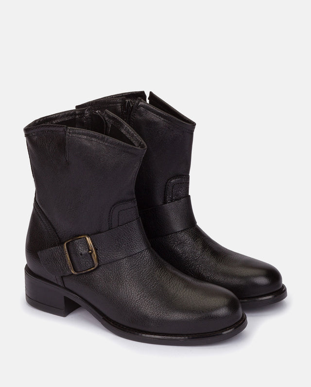yokono Botín plano Cambra 001 negro Venta caliente