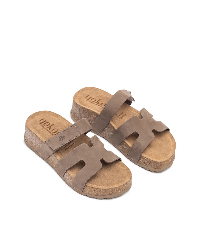 yokono Sandalia de plataforma WIWI-125 marrón En oferta