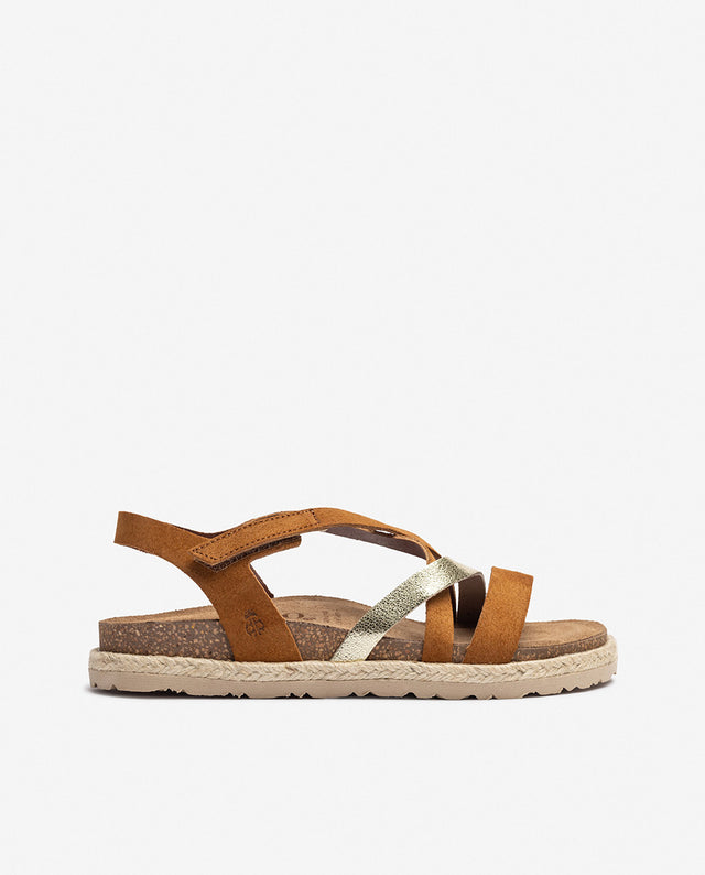 yokono Sandalia plana ARENA-002 plateado