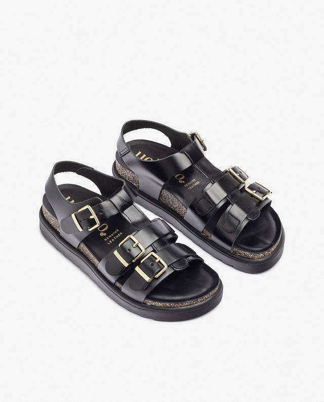 yokono Sandalia de plataforma TUNEZ-114 negro Tienda