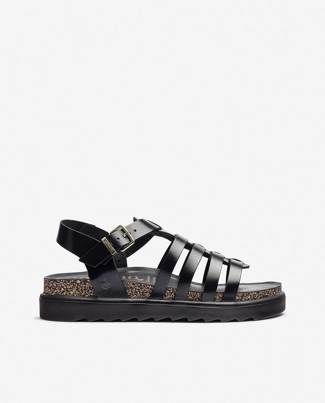 yokono Sandalia plana TUNEZ-107 negro