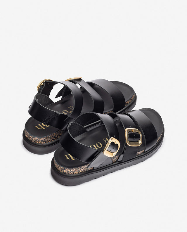 yokono Sandalia de plataforma TUNEZ-127 negro Mejor oferta