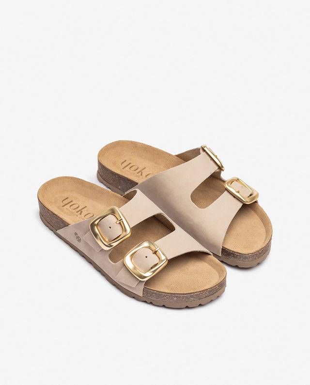yokono Sandalia plana GRANADA-700 beige Envío gratis