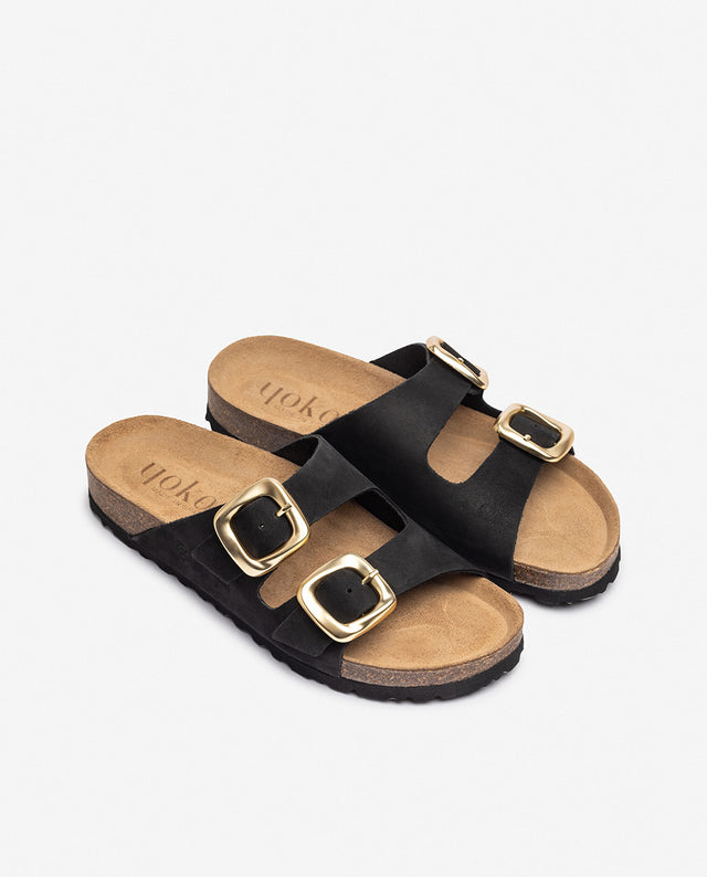 yokono Sandalia plana GRANADA-700 negro Oferta especial