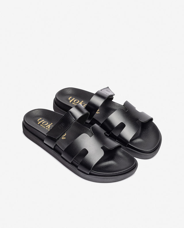 yokono Sandalia plana MORENA-125 negro COMPRAR AHORA