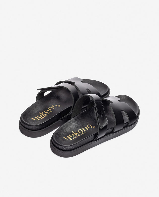 yokono Sandalia plana MORENA-125 negro COMPRAR AHORA