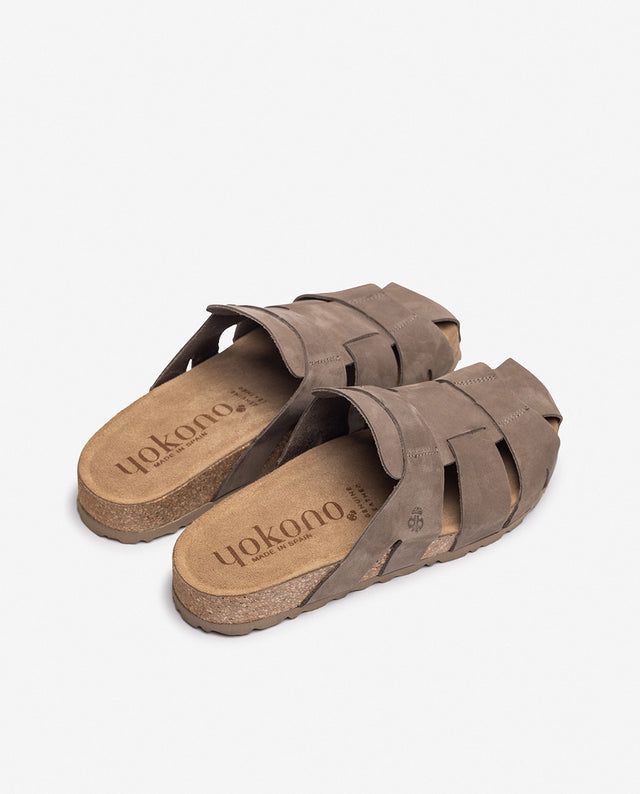 yokono Sandalia plana JERBA-253 marrón Envío internacional gratuito