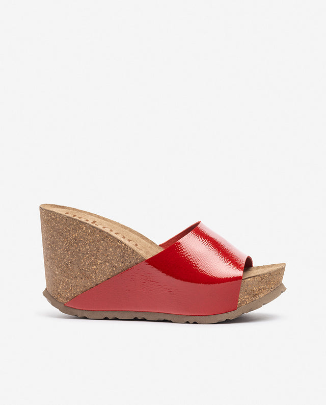 yokono Sandalia de cuña CORFU-253 rojo