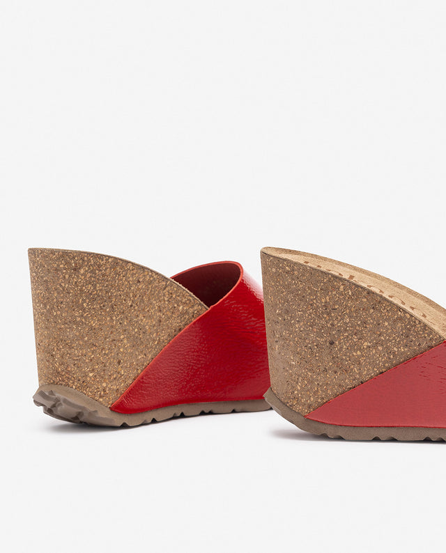 yokono Sandalia de cuña CORFU-253 rojo En oferta