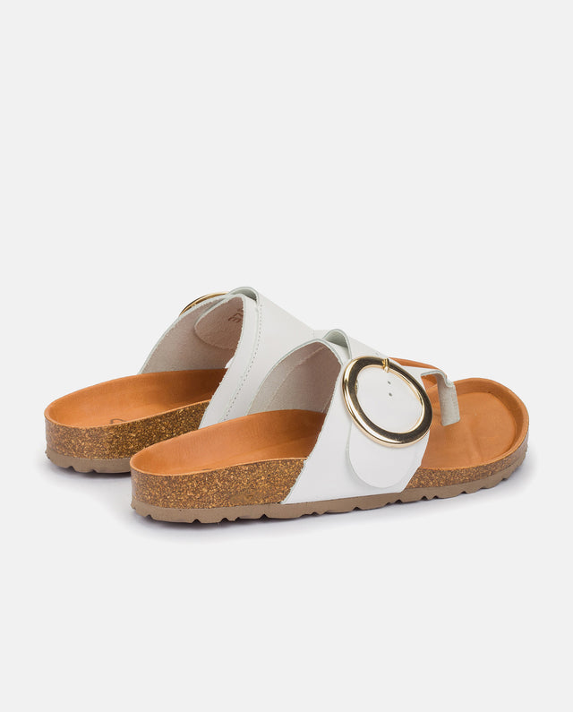 yokono Sandalia plana Granada 704 blanco Última moda