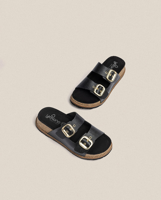 yokono Sandalia de plataforma Oca 013 negro En oferta