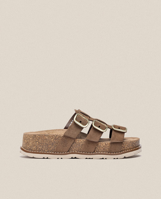 yokono Sandalia de plataforma Oca 004 marrón Rebajas de fábrica