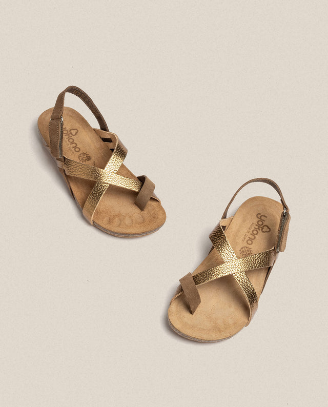 yokono Sandalia plana Ibiza 718 marrón Oferta especial de fábrica