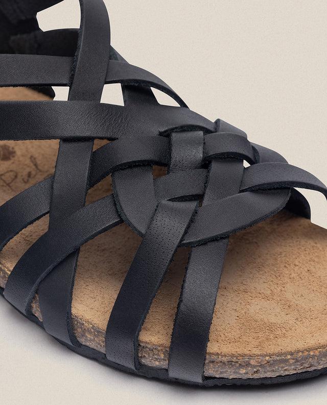 yokono Sandalia plana Ibiza 175 negro Grandes descuentos