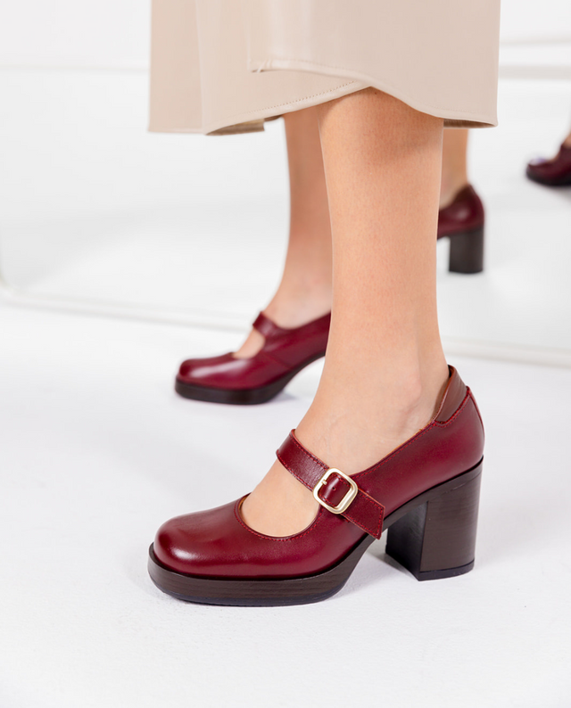 yokono Zapato de tacón KOLIN-010 burdeos