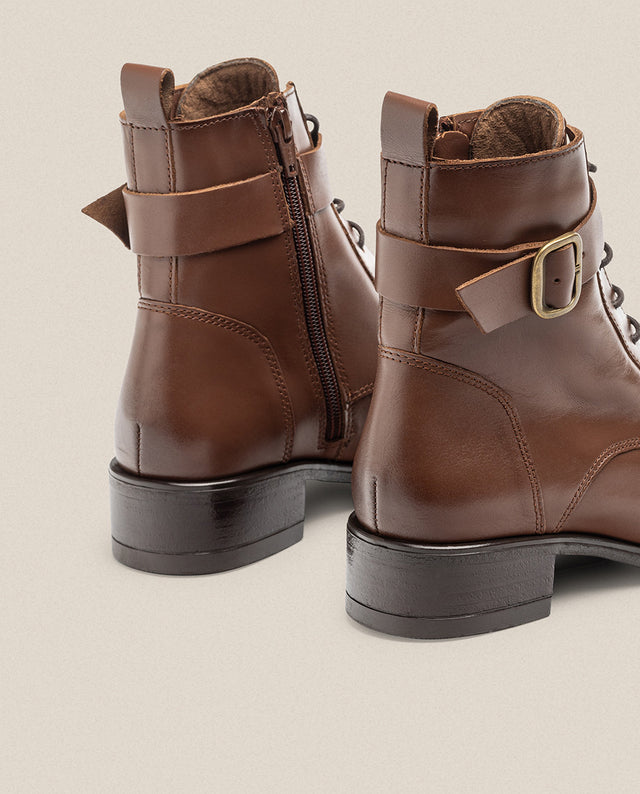yokono Botín plano MONS-005 marrón Outlet online
