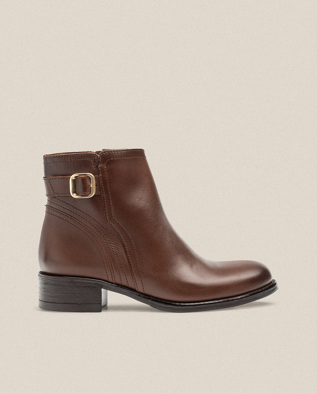 yokono Botín plano MONS-007 marrón Ofertas