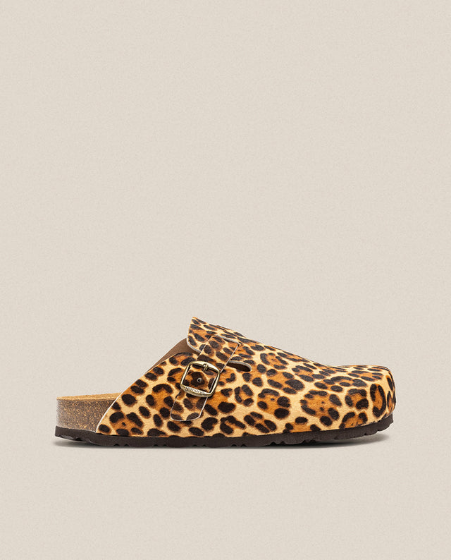 yokono Zapato plano ZUECO 599 leopardo Ventas relámpago