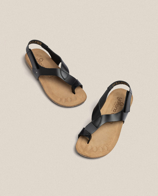 yokono Sandalia plana Ibiza 174 negro Rebajas top