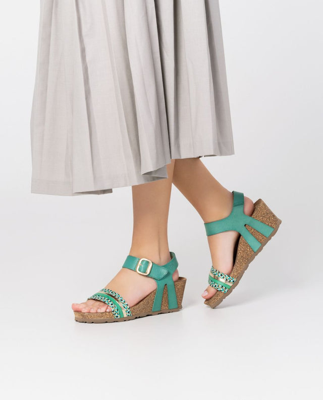 yokono Sandalia cuña Cadiz 306 azul COMPRAR AHORA