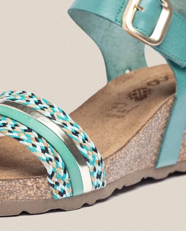 yokono Sandalia cuña Cadiz 306 azul COMPRAR AHORA