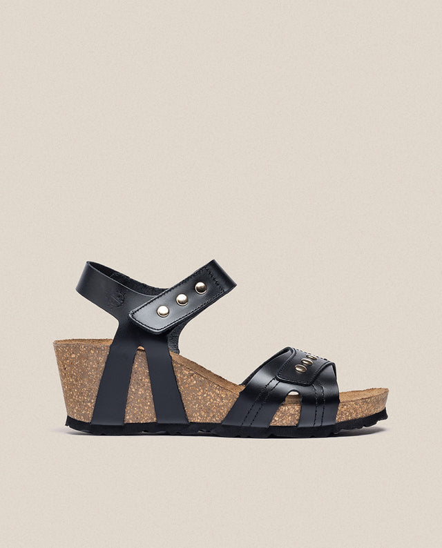 yokono Sandalia cuña Cadiz 303 negro