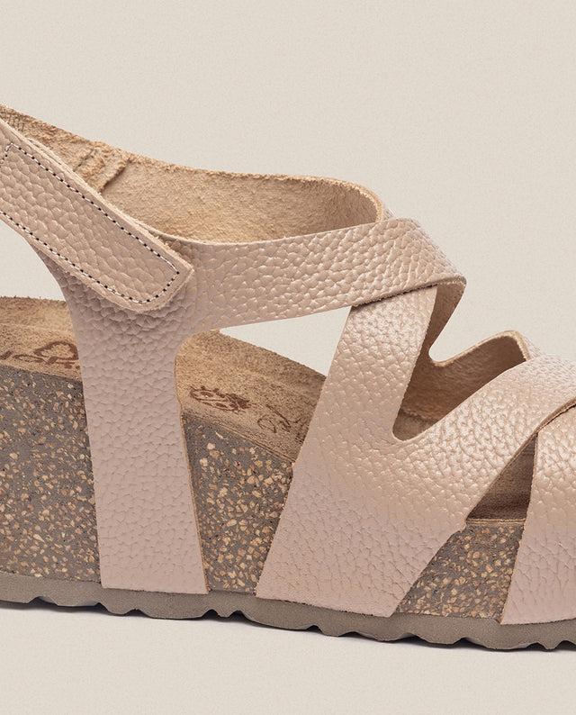 yokono Sandalia cuña Bari 303 beige Ahorra y exporta